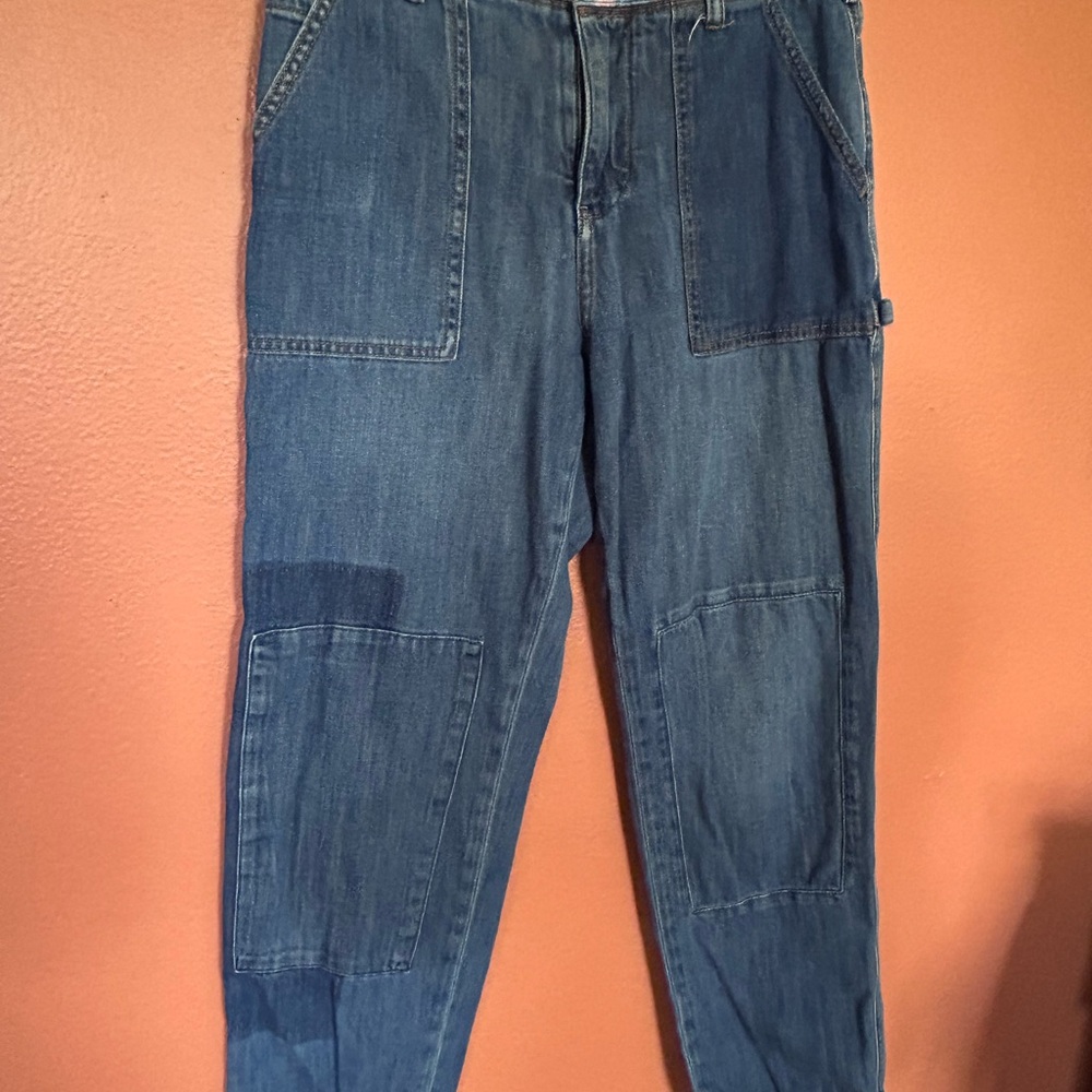 Pilcro and the Letterpress Blue Denim Jeans